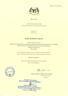 PROSASA Registration Certificate