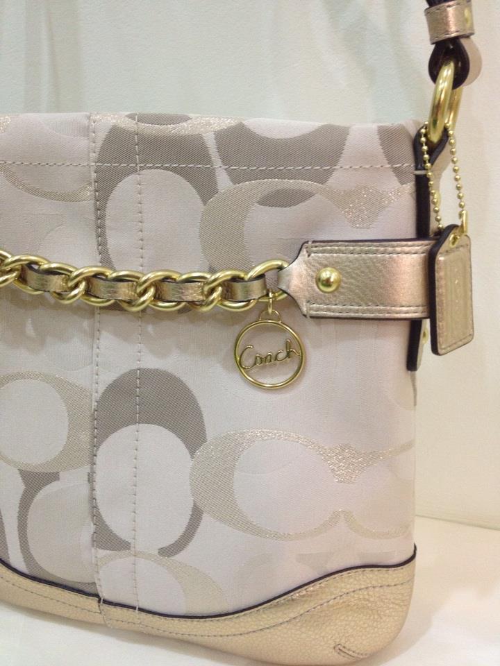 Coach Optic Metallic Signature Chain Duffle Bag 19820 Azurebagz