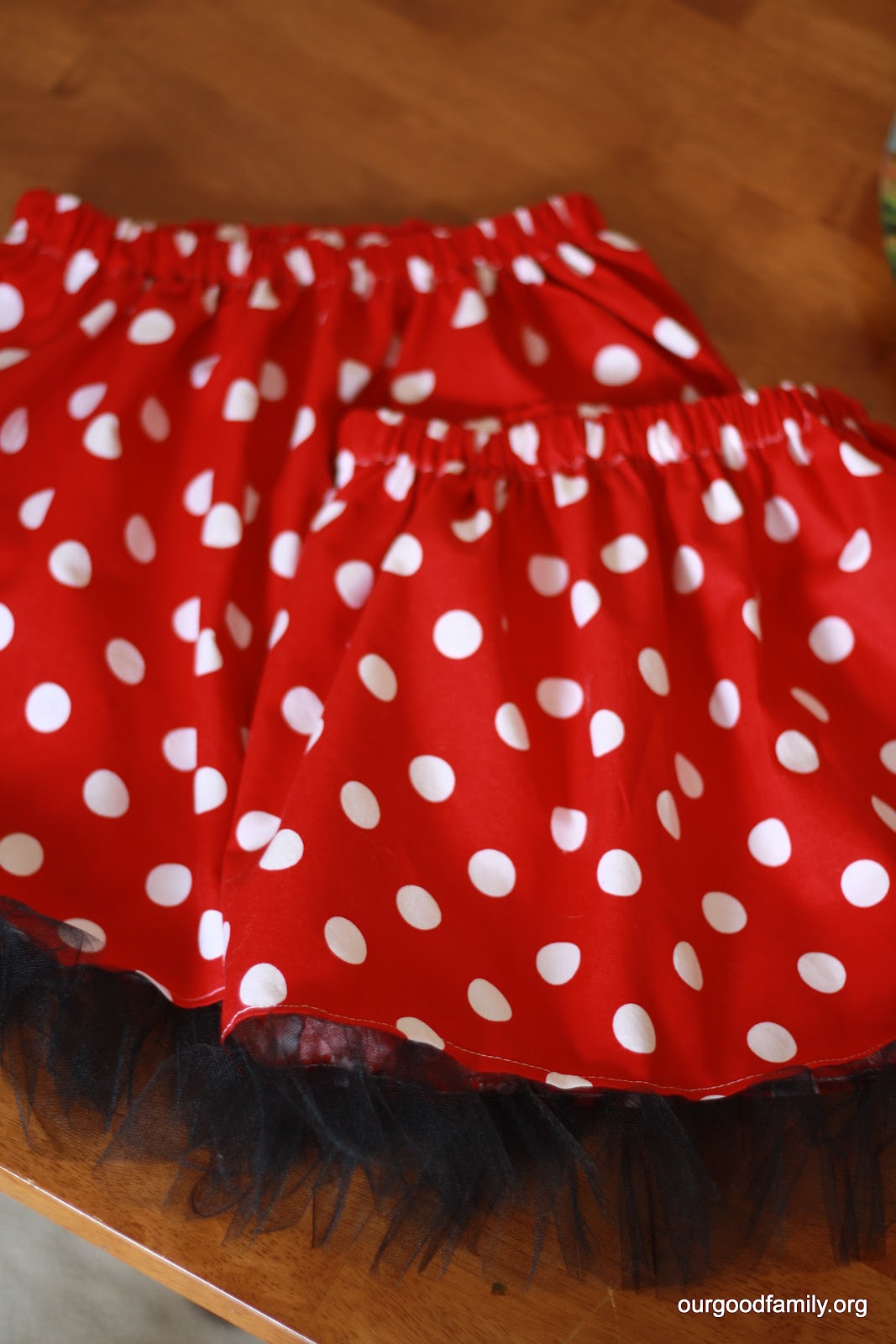The Minnie Mouse Skirt {tutorial} * Our Good Life