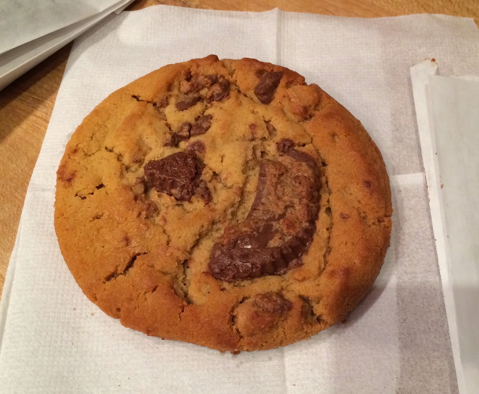 Deluxe Chocolate Peanut Butter Cup Cookie From Insomnia Cookies