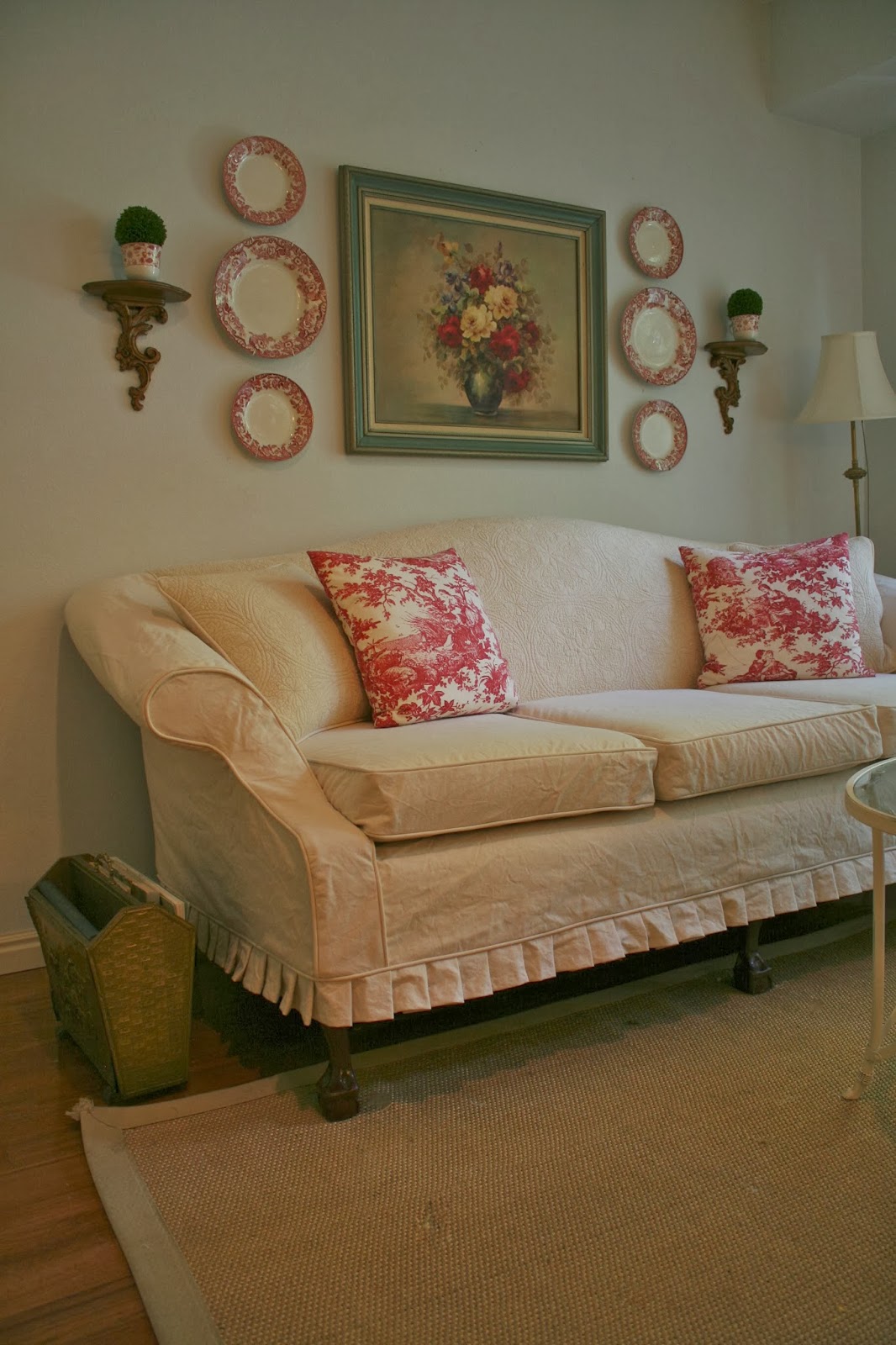 Custom Slipcovers by Shelley Vintage Quilt Couch