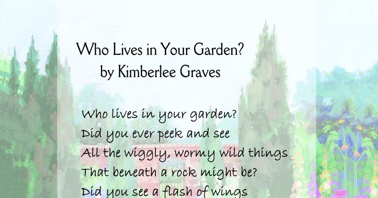 Little Stars Learning: Who Lives in Your Garden? Poetry Printable