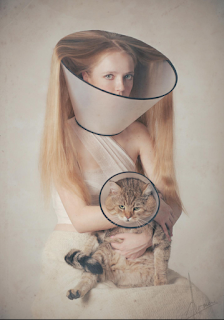 girl with long hair and sad pussy