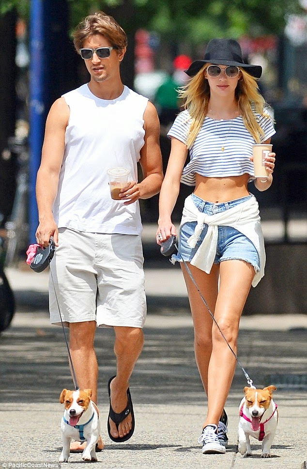 Candice Swanepoel Wows in a Crop Top & Shorts in NYC - The Front Row View