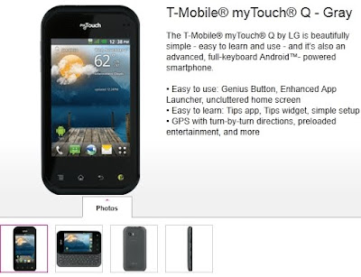 new T-Mobile myTouch And MyTouch Q