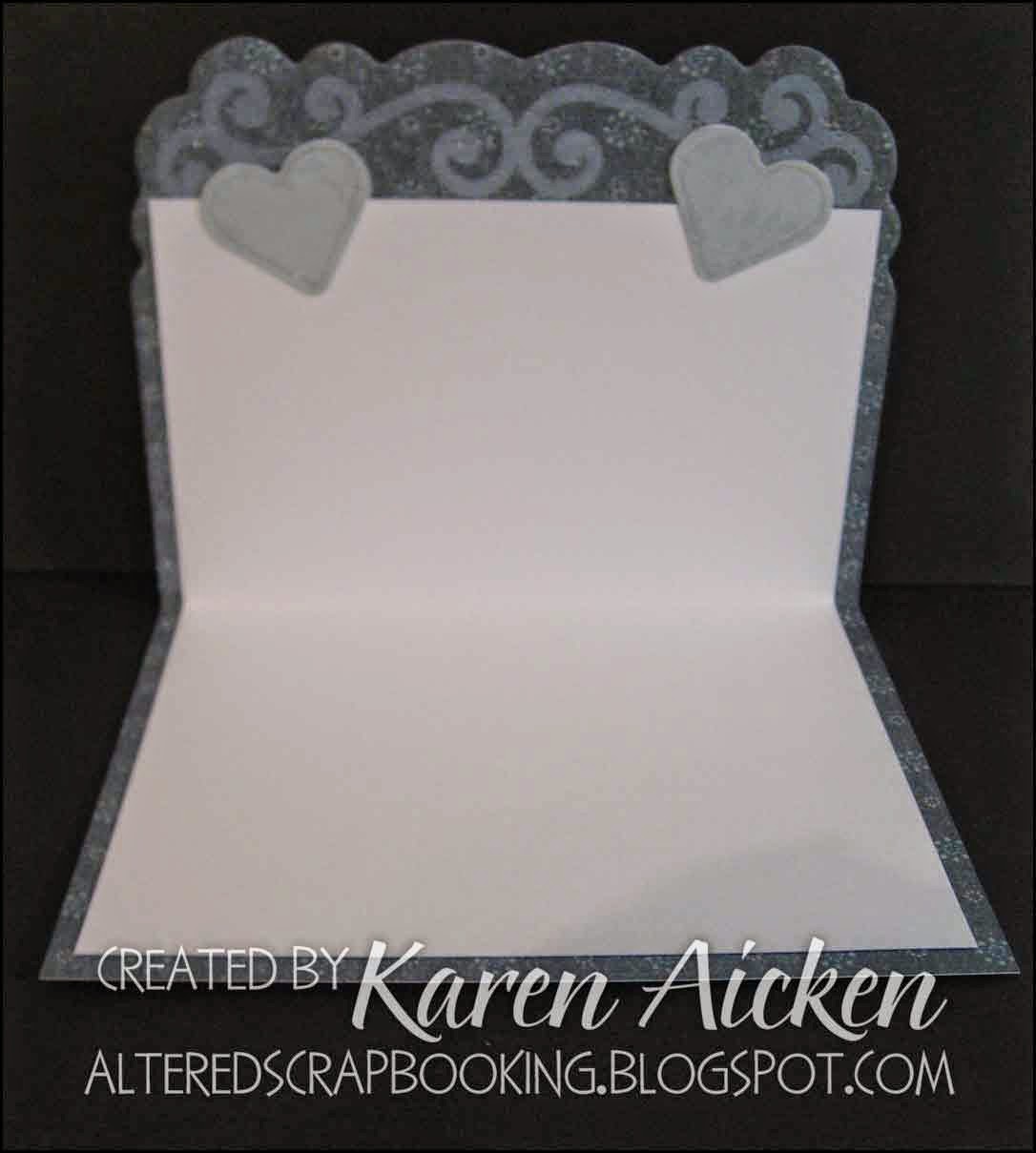 Altered Scrapbooking Embossed Anniversary Card