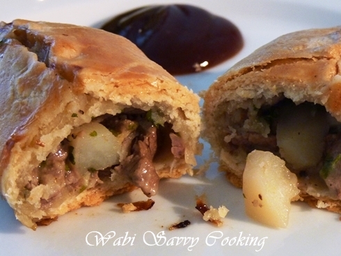 Image result for cornish pasty with brown sauce