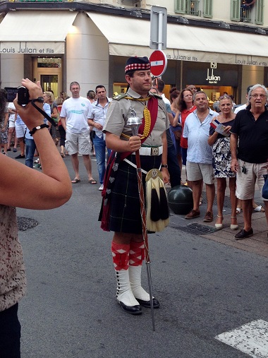 Kilted up in Cannes The man leading the Liberation of Cannes parade