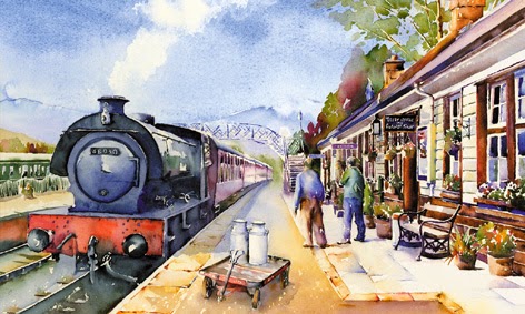 essay on a scene at railway station