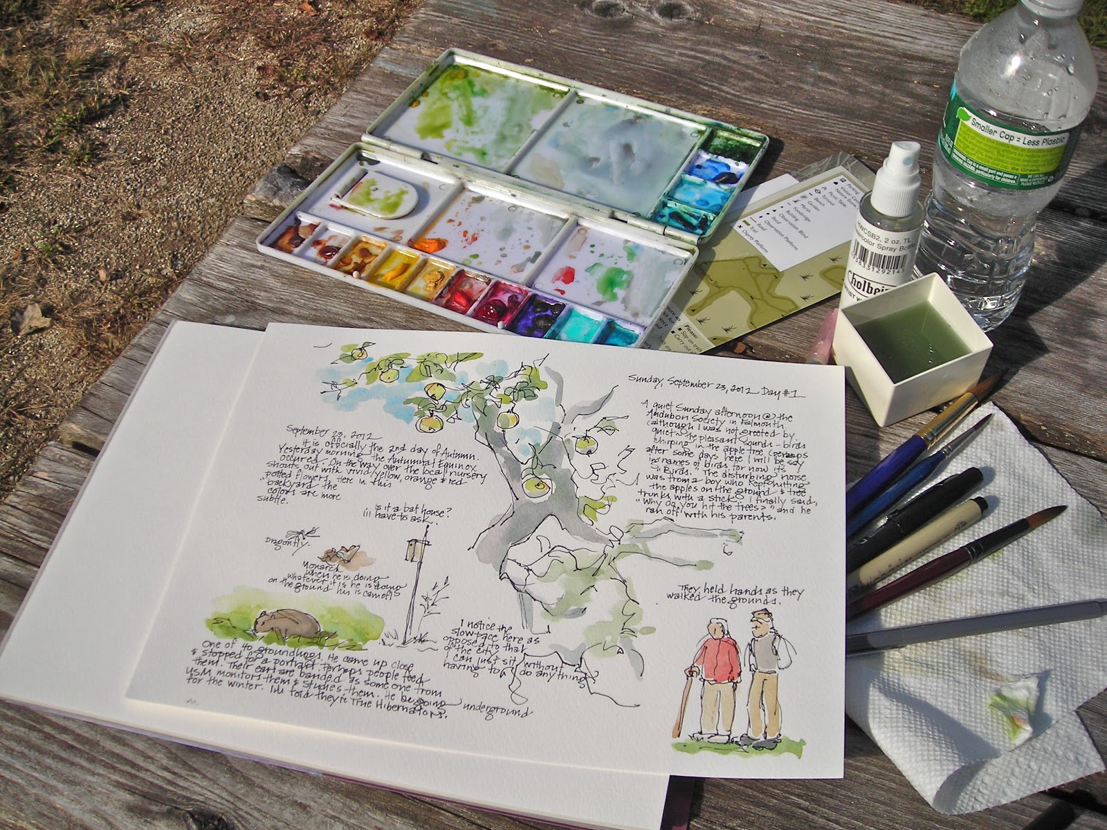 Sketchbook Wandering : Audubon Sketch Journal Project #1