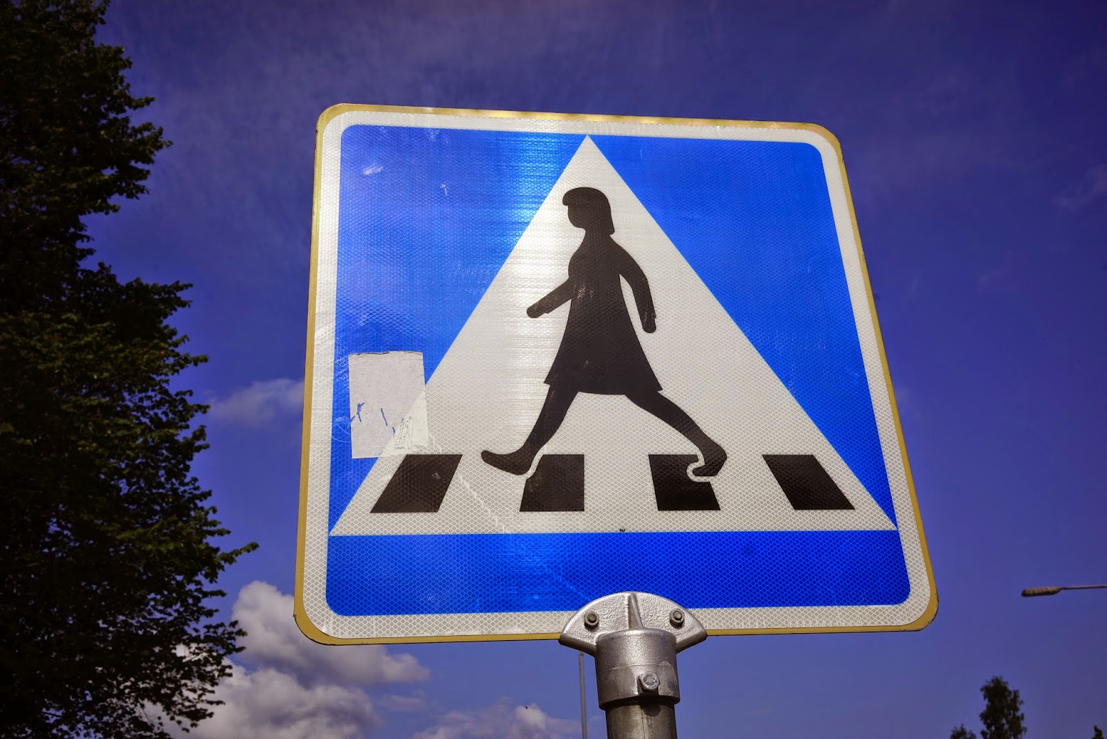 Richard Bjerkoe - Robust Dad - Woman Crossing Sign