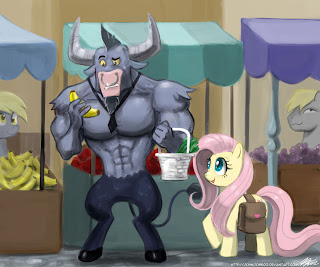 Vos plus jolies images. - Page 3 143125+-+artist+john_joseco+banana+derpy_hooves+fluttershy+Hugh_Jelly+iron_will+shopping