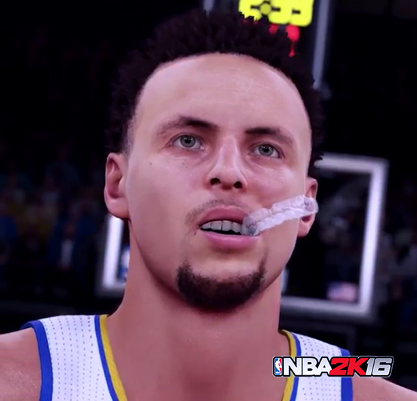 NBA 2K16 Steph Curry's Mouthguard