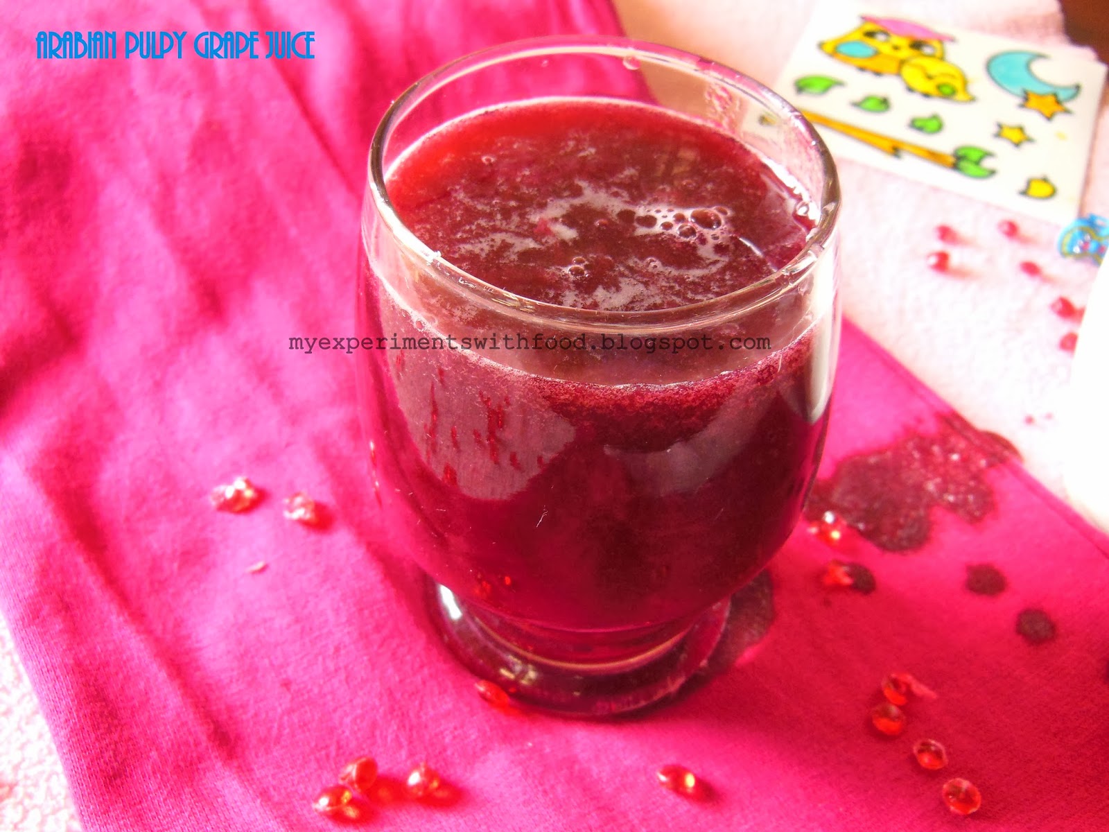 My Experiments With Food Arabian Pulpy Grape Juice
