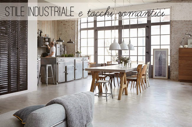 Industrial style with romantic touches home shabby home ... Casa nordica arredamento