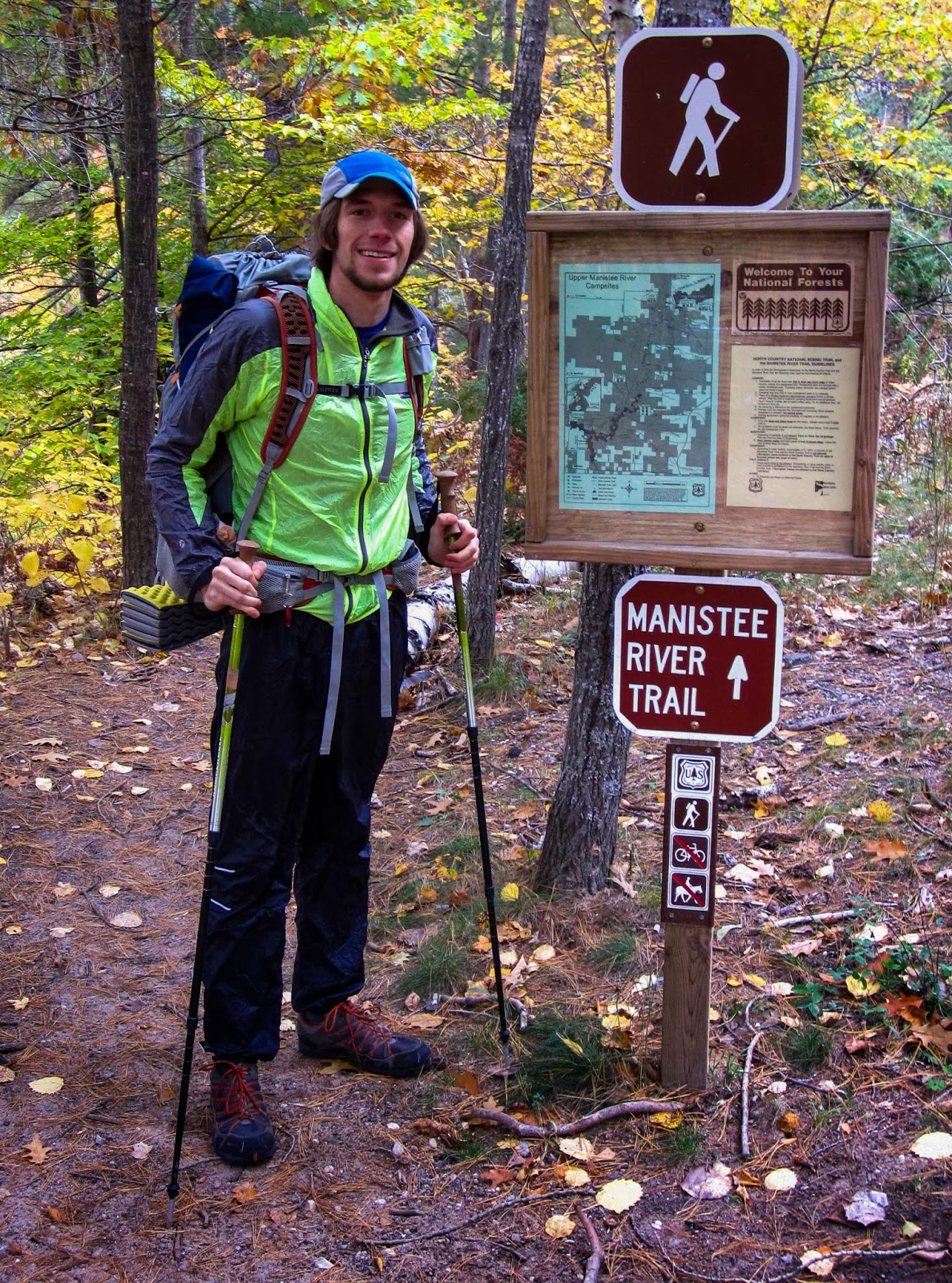 Eric's Hikes: Manistee River Trail/NCT loop: October 5-6, 2012