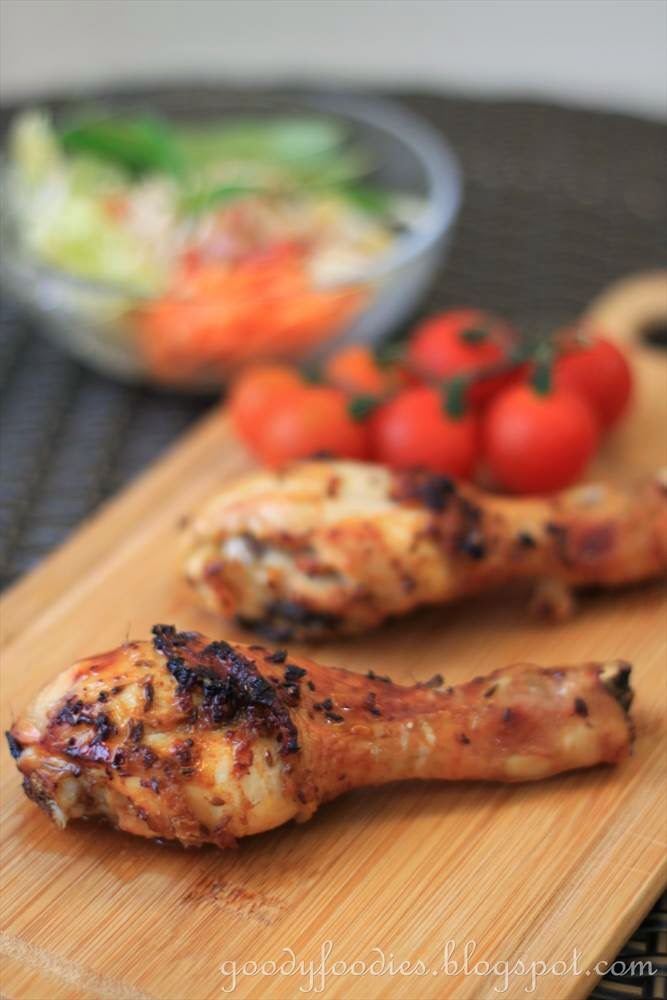 GoodyFoodies Recipe Chicken drumsticks/thighs with Paprika & Garlic
