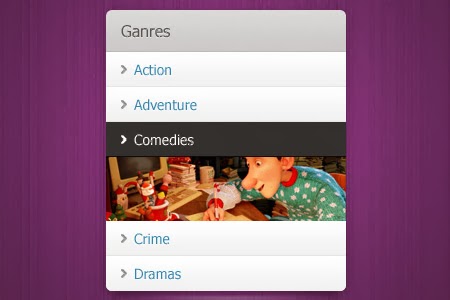 Menu, select a genre Menu, select a genre