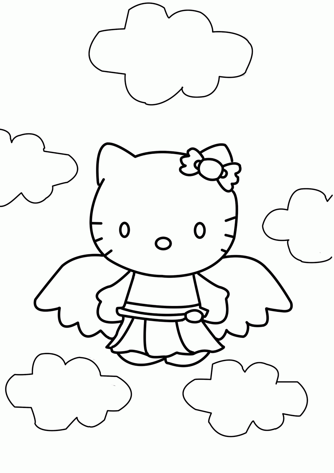 Hello Kitty Girlie | Learn To Coloring