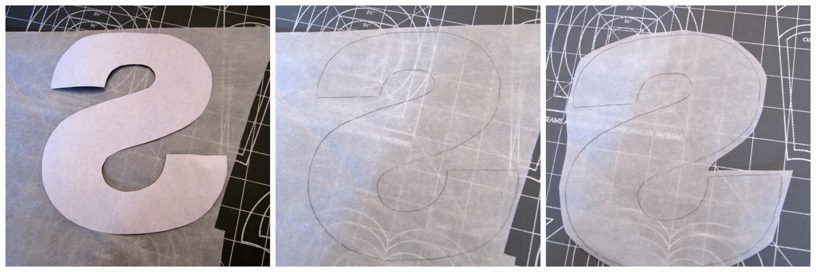 ByElsieB Tutorial How to applique letters with bondaweb