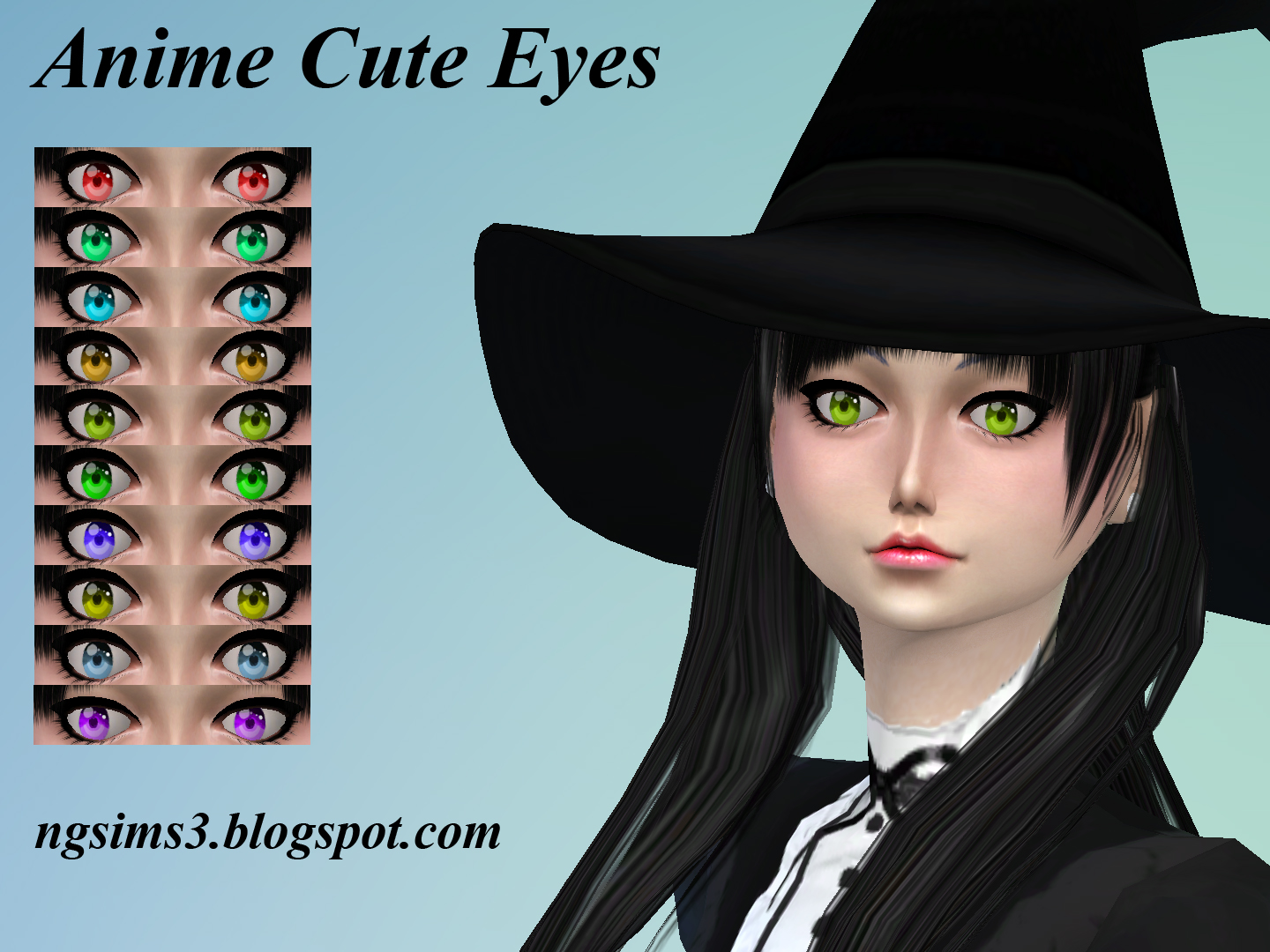 My Sims 4 Blog Anime Cute Eyes By Ngsims3