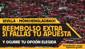 betfair reembolso 25 euros Champions League Sevilla vs B. Mönchengladbach 15 septiembre betfair reembolso 25 euros Champions League Sevilla vs B. Mönchengladbach 15 septiembre
