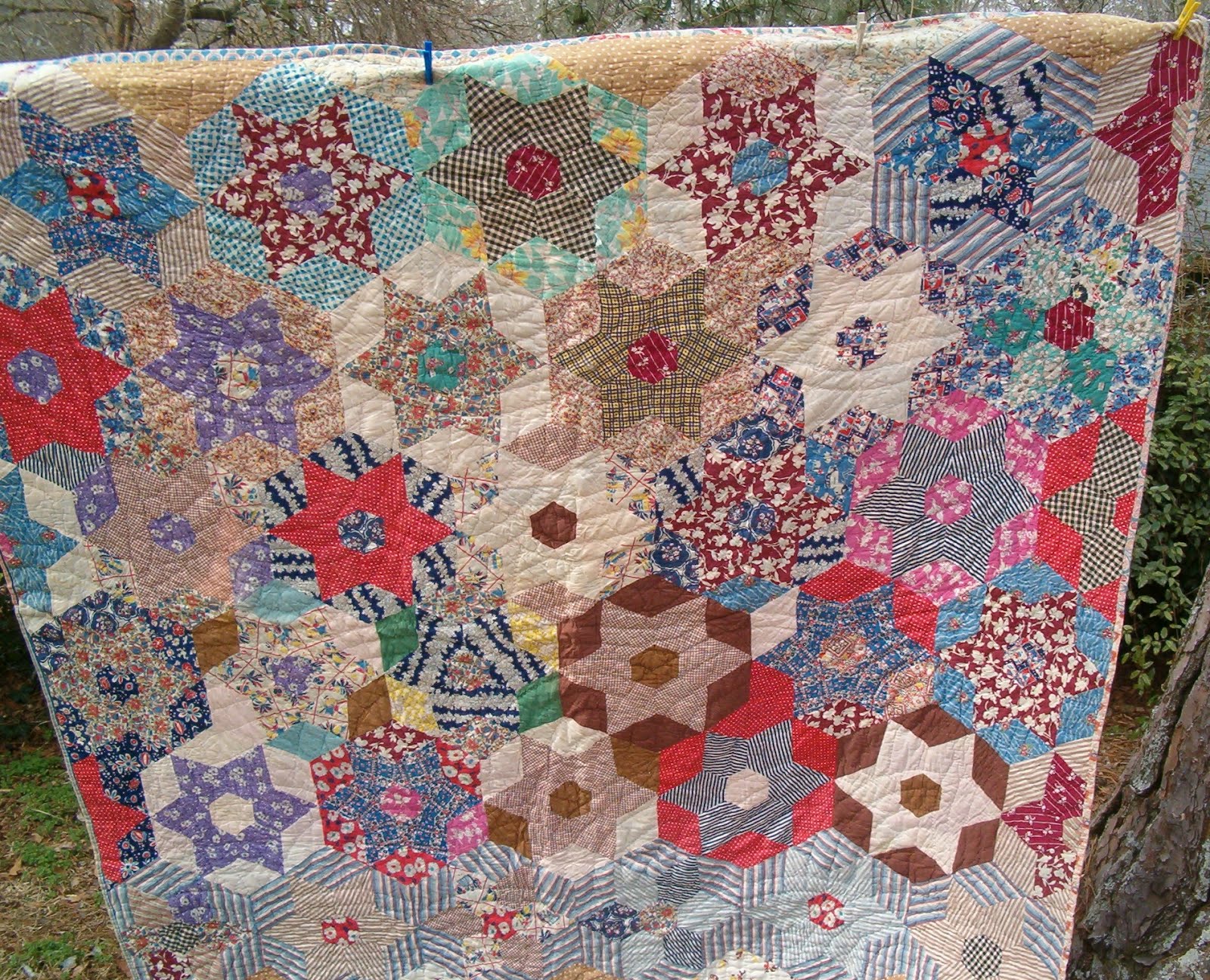 Quilts N Things Grandma Miller's Flour sack quilt