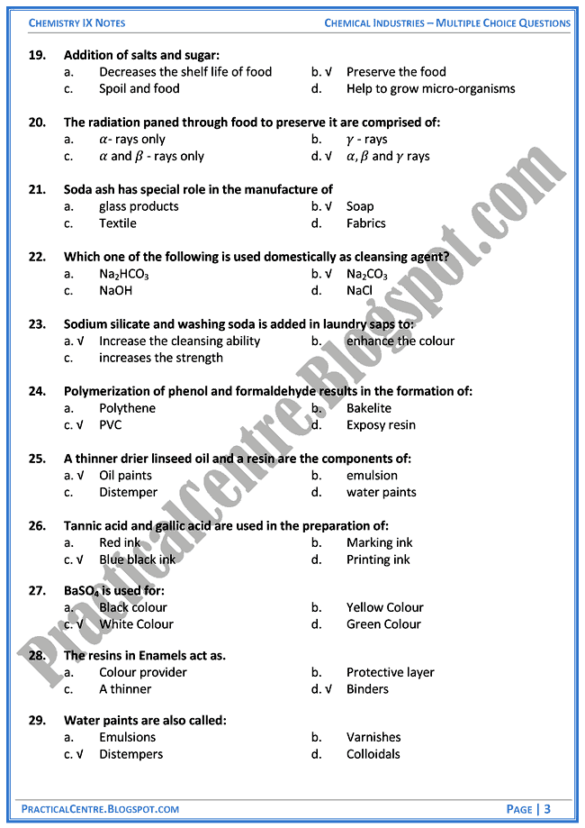 chemical-industries-mcqs-chemistry-ix