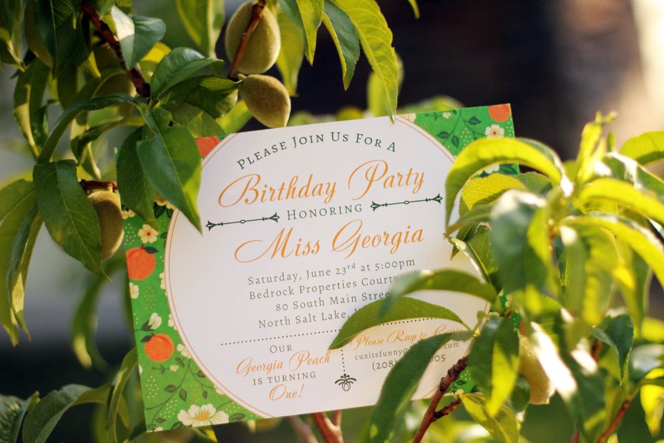 Seeker Of Happiness Georgia Peach 1st Birthday Party