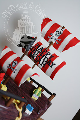 lego pirate ship birthday cake photofrost