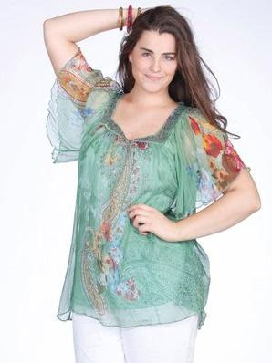 blusa manga mariposa mujeres