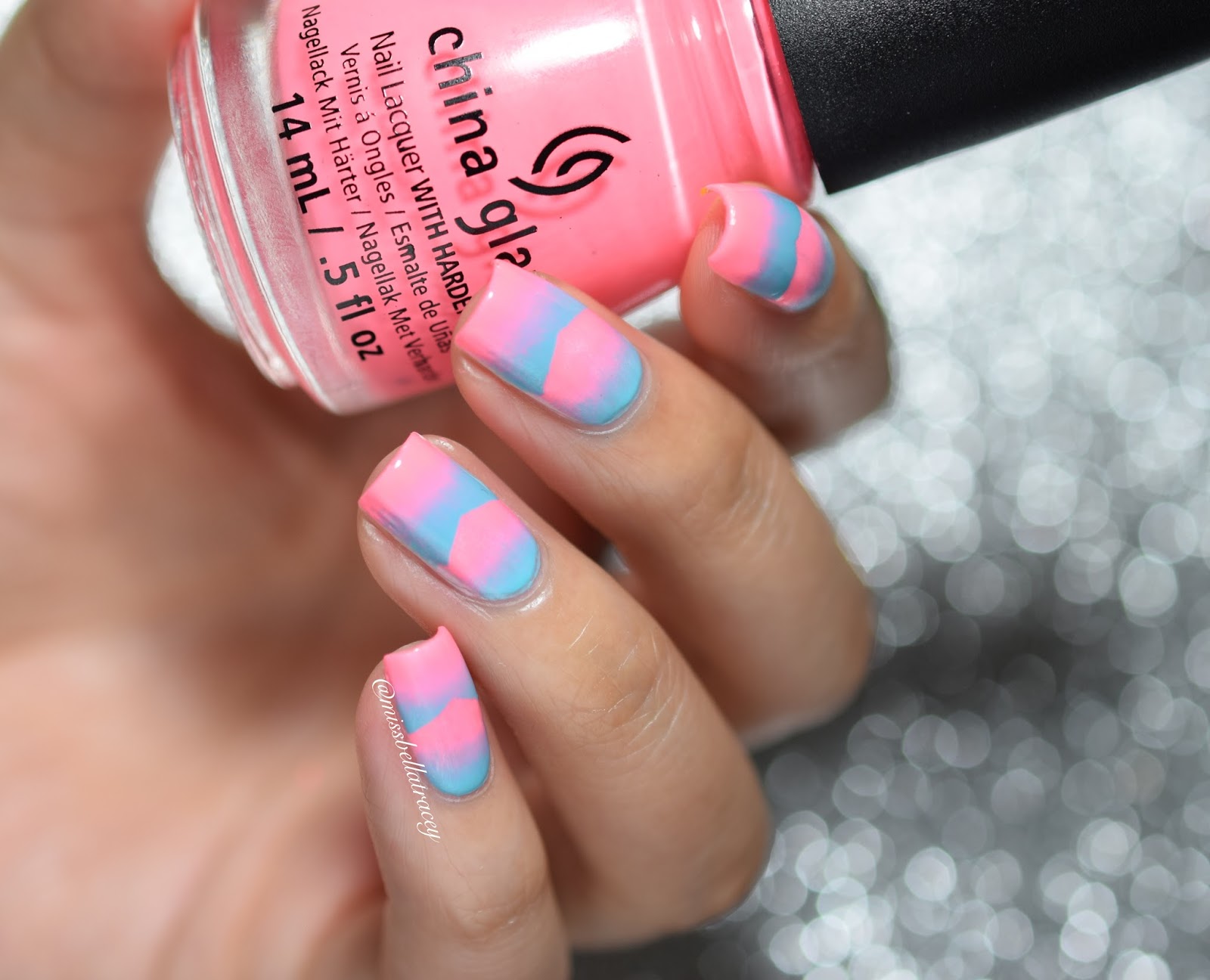 Missbellatracey Wnac Neon Pink And Light Blue Scaled Gradient