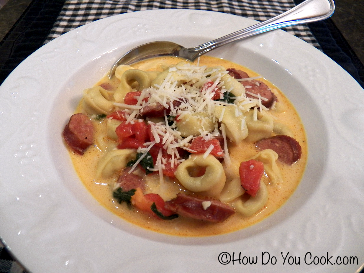 How Do You Andouille Sausage and Tortellini Soup