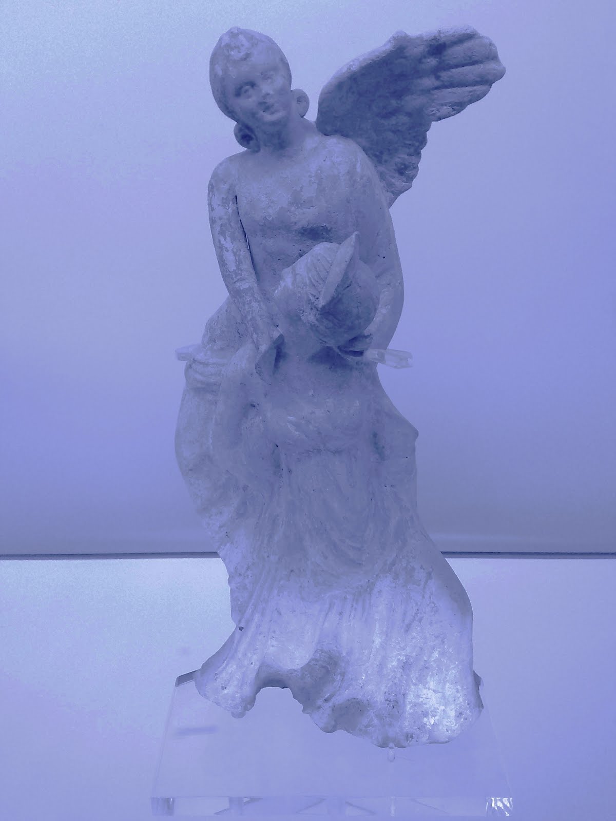 BRITISH MUSEUM ANTROPOMORPHIC ANGEL STATUETTE