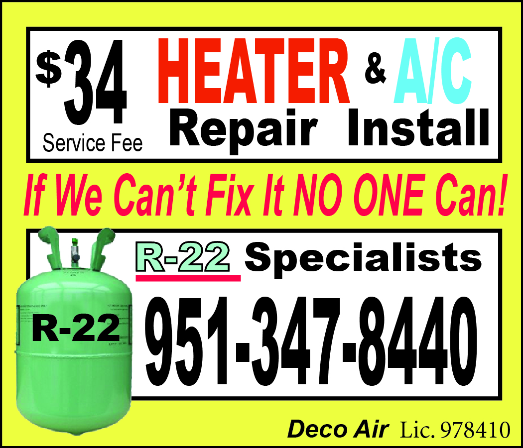 34 HEATER and AC Repair R22 SPECILAISTS 34 HEATER and A/C Repairs