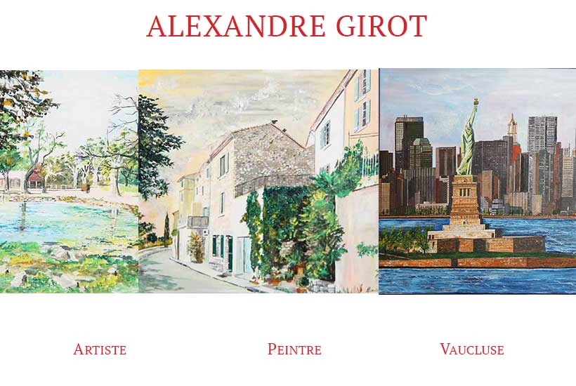 Alexandre Girot Artiste Peintre figuratif acrylique paysage portrait en Vaucluse