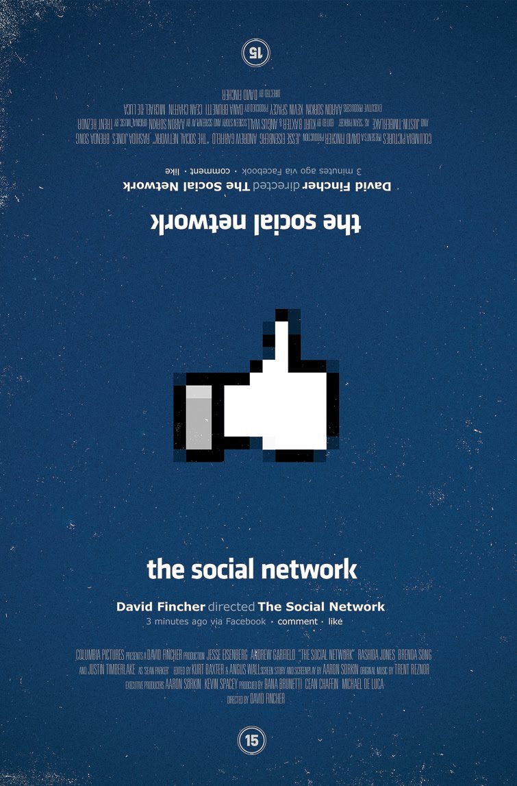 final major project olly moss alternate the social network poster