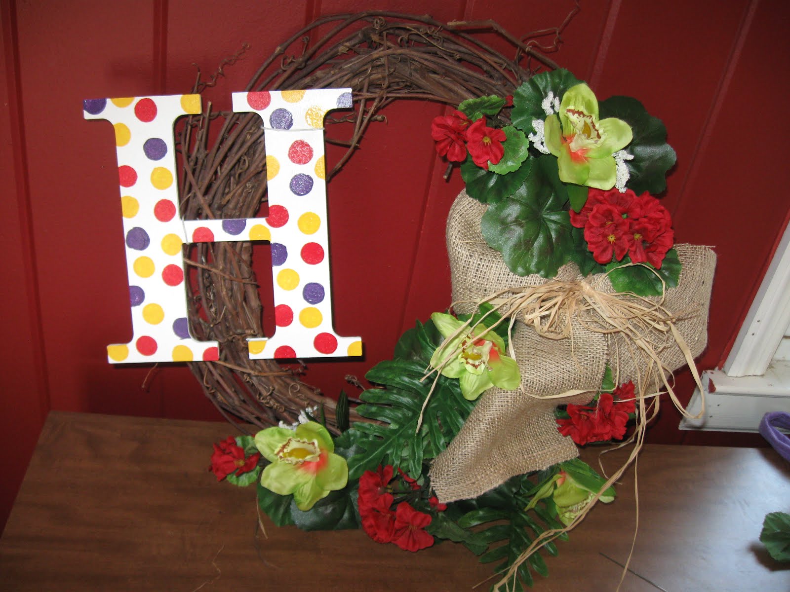 There's No Place Like Home DIY Silk Flower Wreath Tutorial