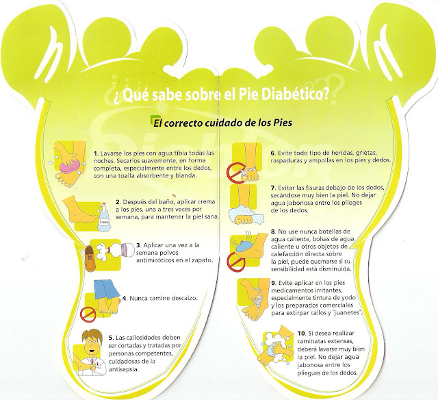 Pie diabético... cuidados