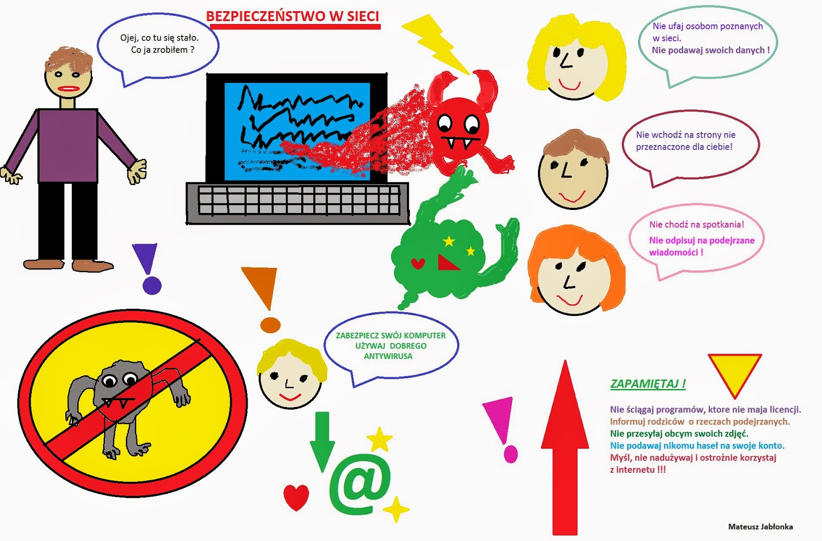 Bezpiecznie w sieci Plakaty