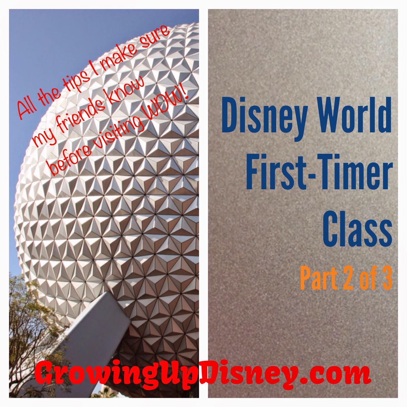 Growing Up Disney, Spaceship Earth, first Disney vacation