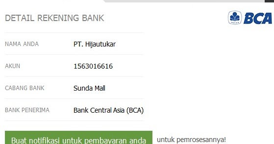 Deposit forex bca