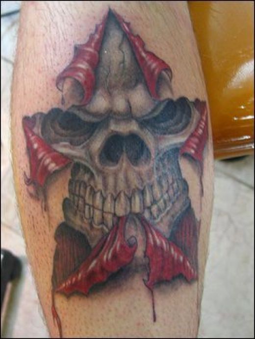 Skull tattoos have a wide variety of symbolic meanings depending on how the