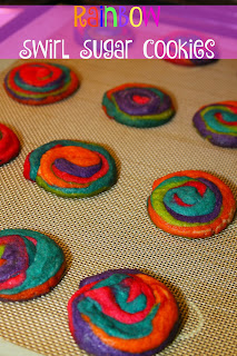 Rainbow Swirl Sugar Cookies