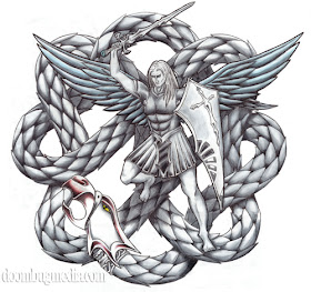 free design st michael tattoo