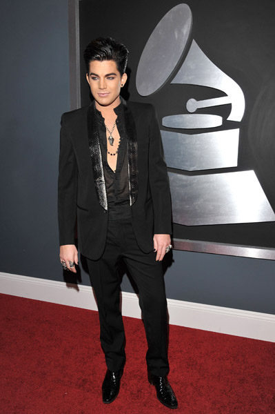 Adam Lambert Grammy 2010 Red Carpet. Adam Lambert at Grammy Red