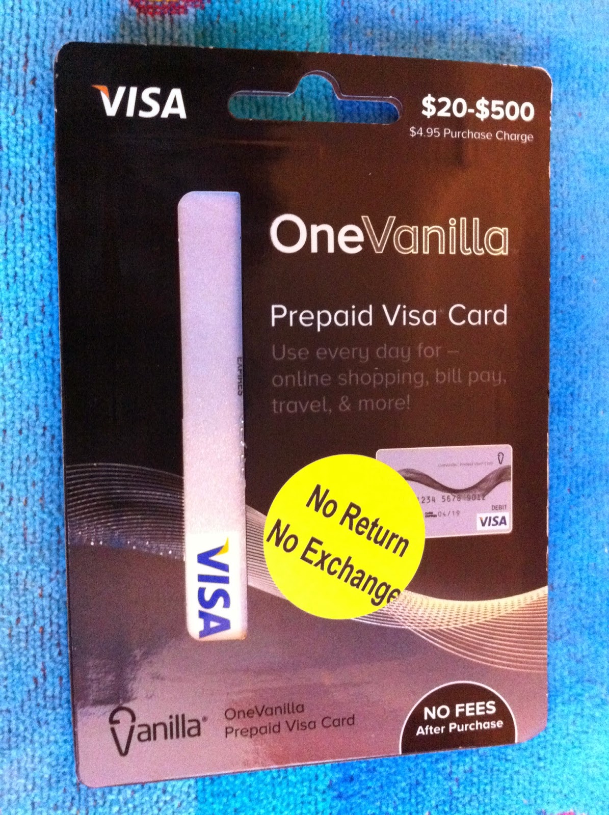 Onevanilla Prepaid Onevanilla Visa Gift Card Picture