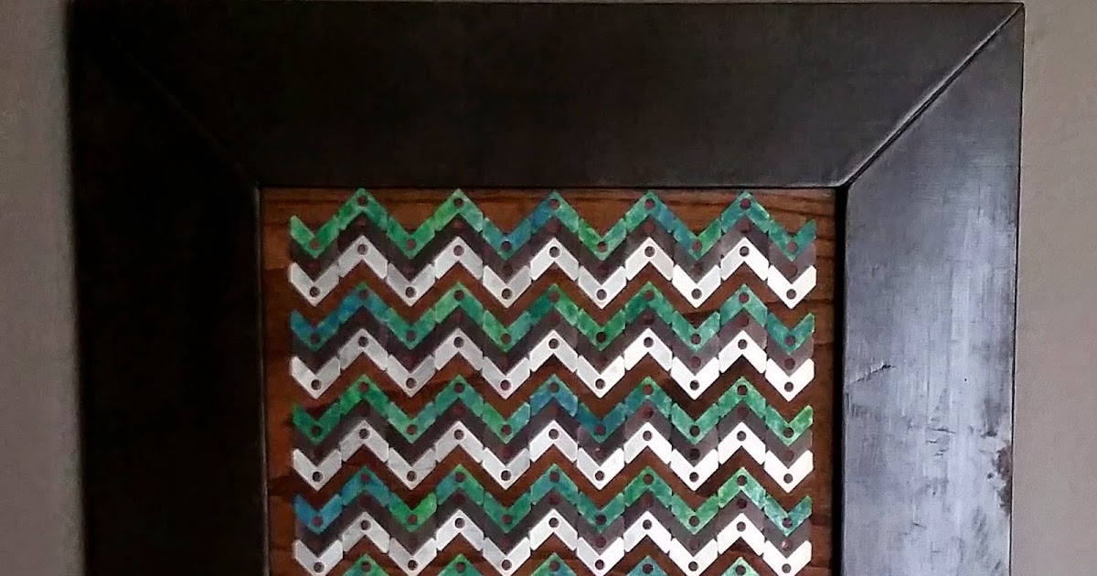 DIY Vintage Chic DIY Chevron Wall Art