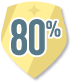 80% badge