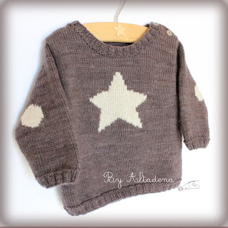 enjoyed designing the little star sweater with little details